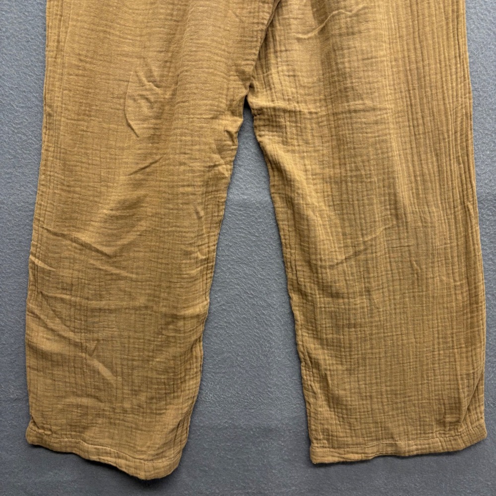 Xirena Womens Wide Leg Cotton Gauze Drawstring Dylan Pants Brown Beach Size M - Picture 11 of 13